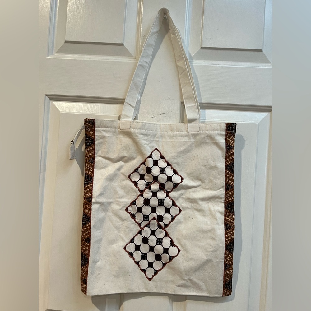 Batik Canvas Tote Bag.